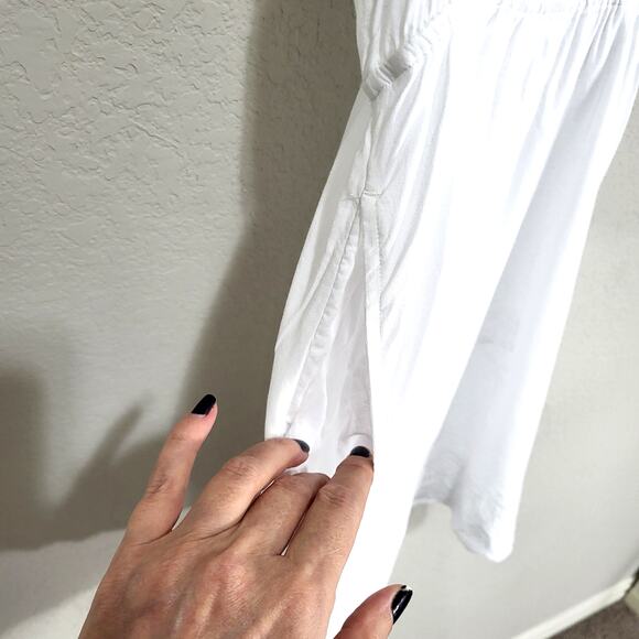 Old Navy Mini Dress Womens Medium White Casual Summer Sundress Girly Ruf… - Picture 9 of 13